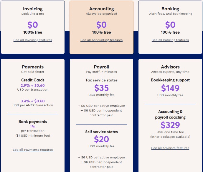 wave accounting software pricing