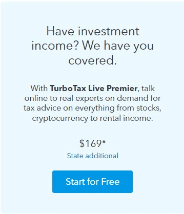 Intuit TurboTax CryptoTax pricing