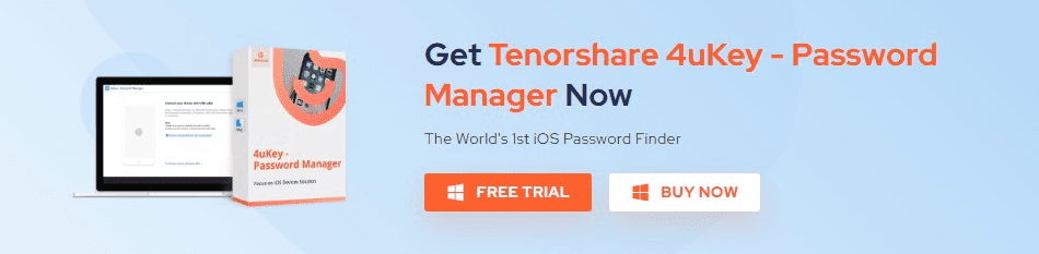 Tenorshare 4uKey Password Manager