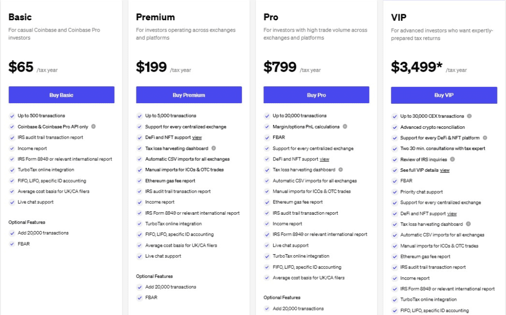 TokenTax pricing