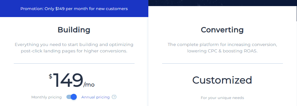 Instapage Pricing