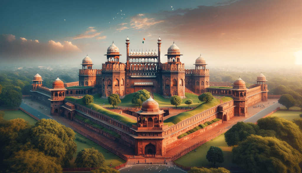 historical Red Fort in Delhi