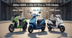 Ather vs Ola vs TVS iQube