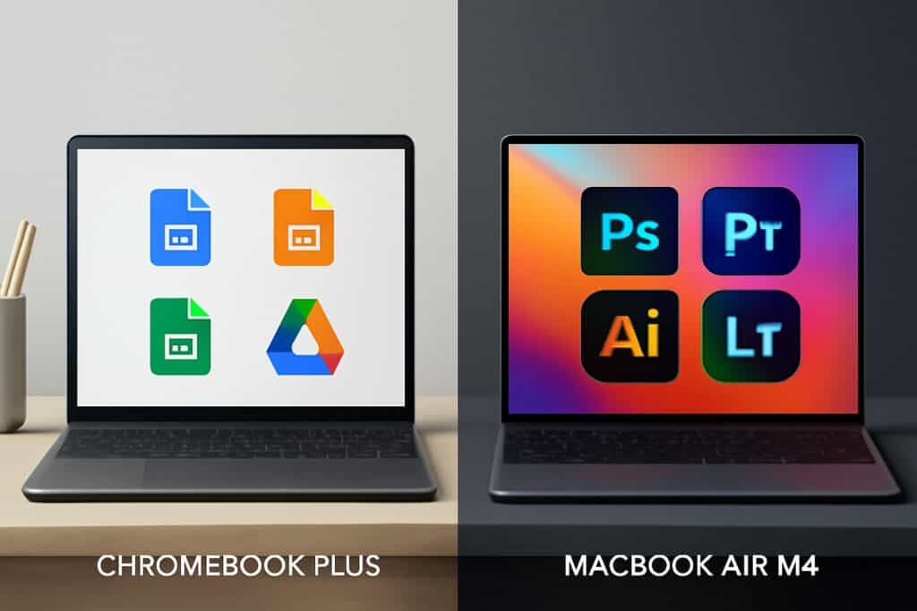 Chromebook Plus vs MacBook Air M4 Comparison