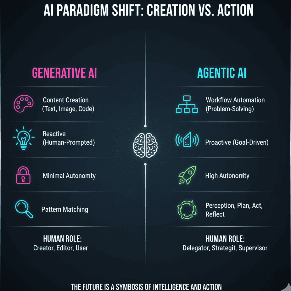 AI Paradigm Shift: Creation vs Action