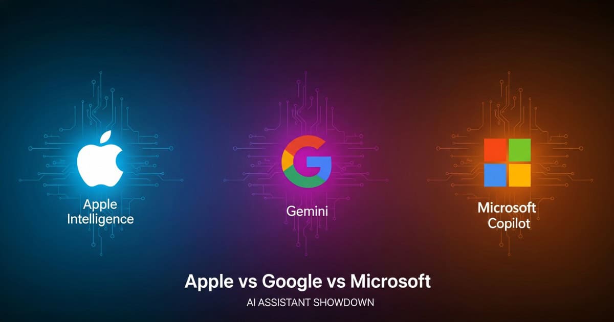 Apple Intelligence vs Google Gemini vs Microsoft Copilot