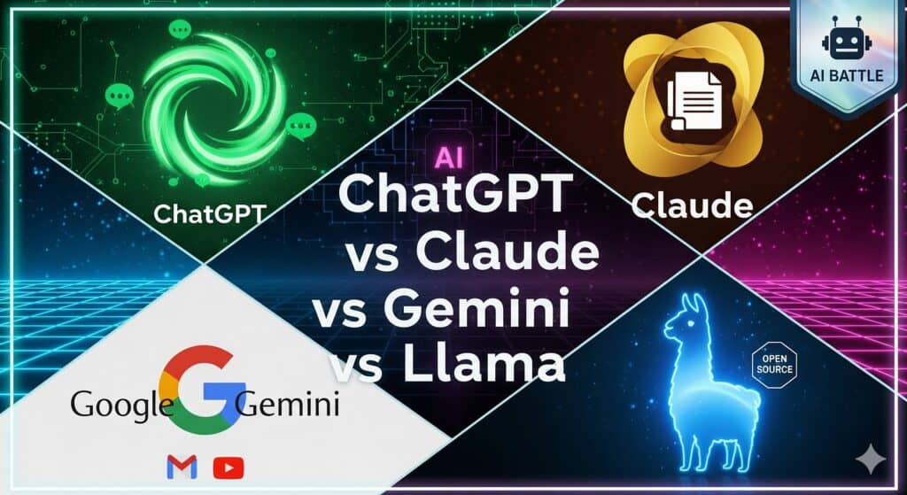 ChatGPT vs Claude vs Gemini vs Llama