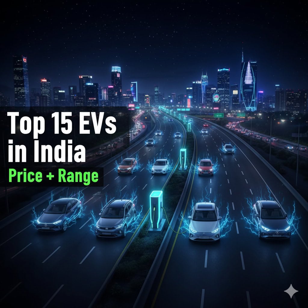 Top 15 EVs in India