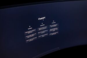 ChatGPT capabilities and limitations displayed on a computer screen.